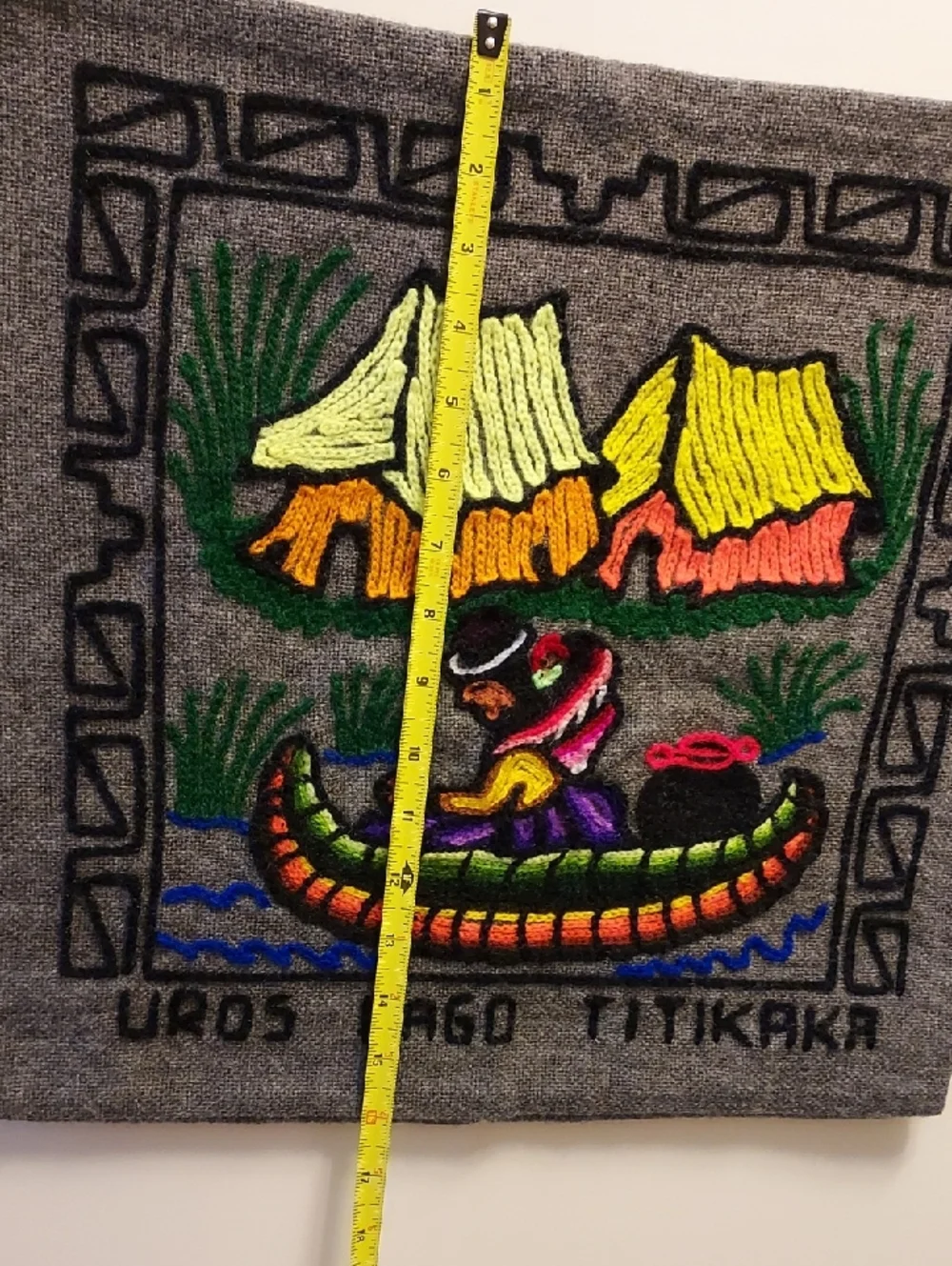 Bolivia Handmade Embroidered Pillow Cover 16